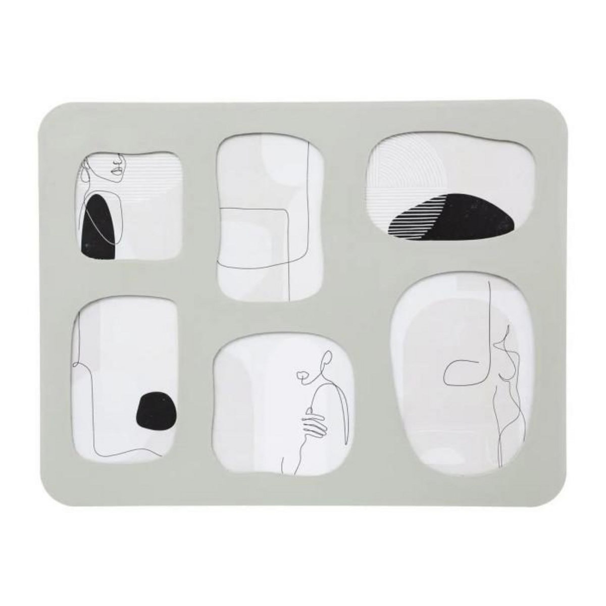 ATMOSPHERA Pêle-Mêle 6 Photos Déco  Organic  43cm Vert