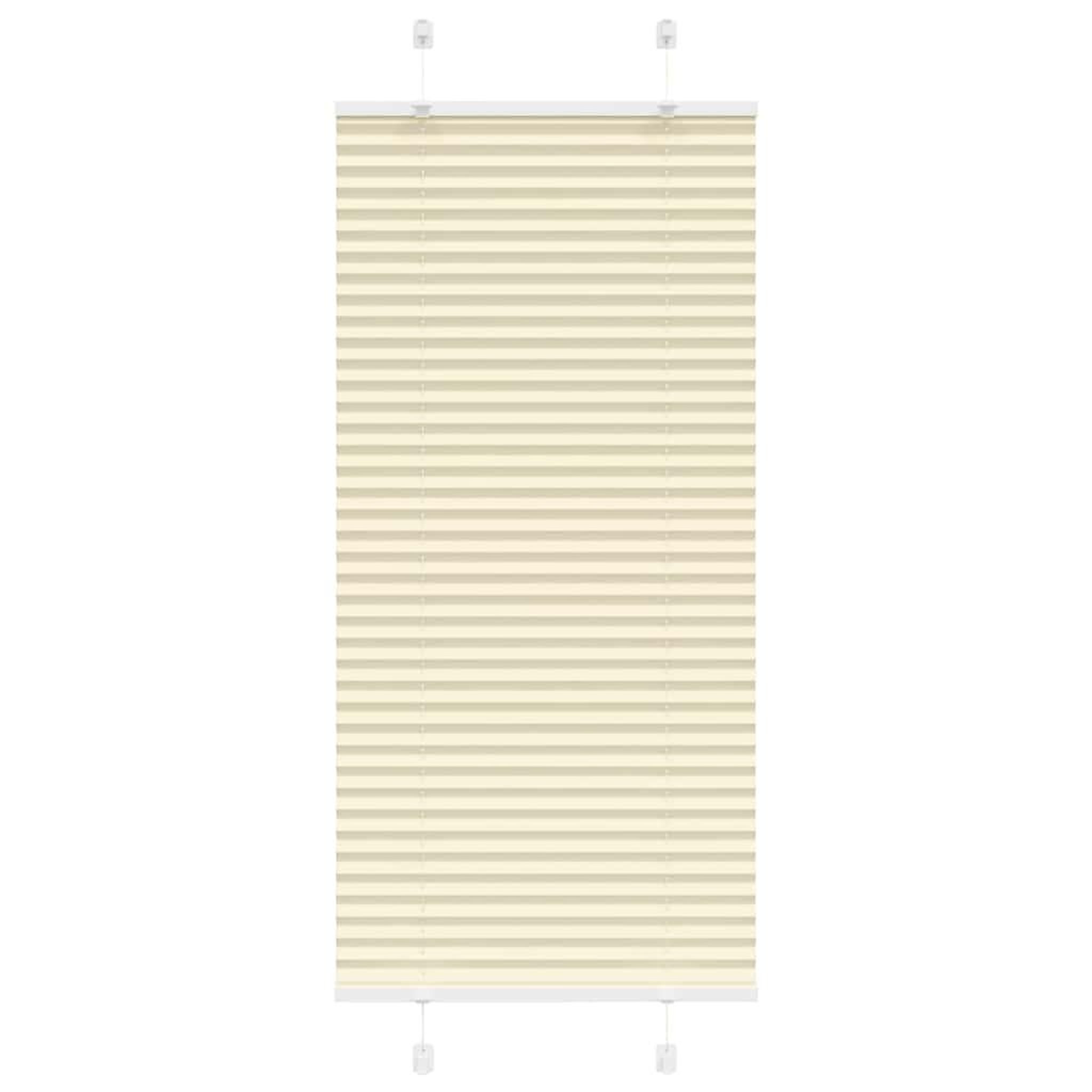 VIDAXL Store plisse creme 60x100 cm largeur du tissu 59,4 cm polyester
