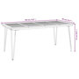 Voir la diapositive 6 : VIDAXL Table de jardin avec pieds epingle a cheveux 180x90x75 acacia