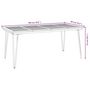 Voir la diapositive 6 : VIDAXL Table de jardin avec pieds epingle a cheveux 180x90x75 acacia