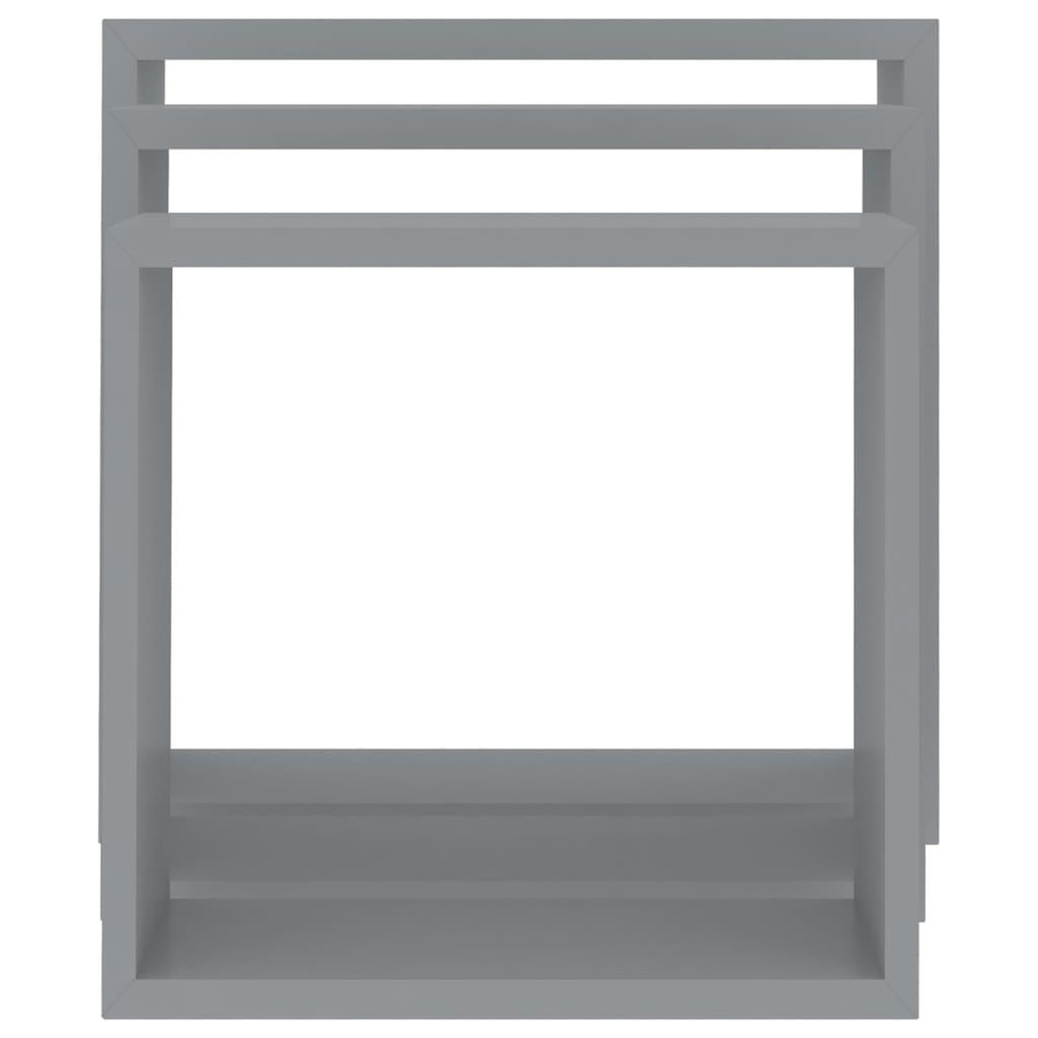 Voir la diapositive 5 : VIDAXL Etageres murales sous forme de cube 3 pcs Gris MDF