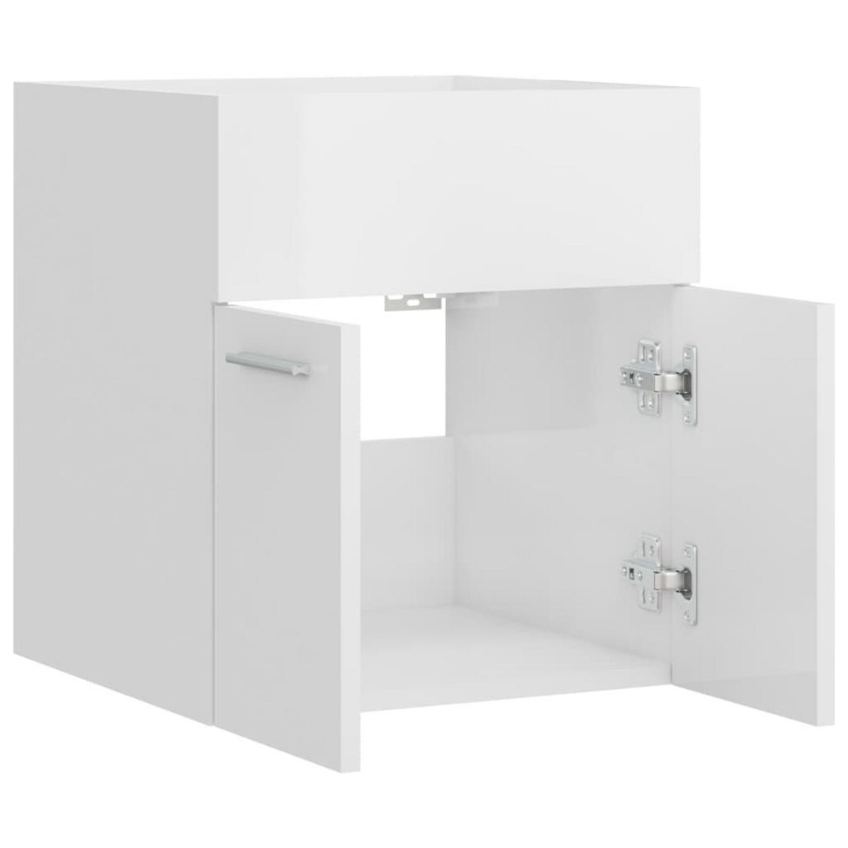 VIDAXL Armoire d'evier Blanc brillant 41x38,5x46 cm Bois d'ingenierie