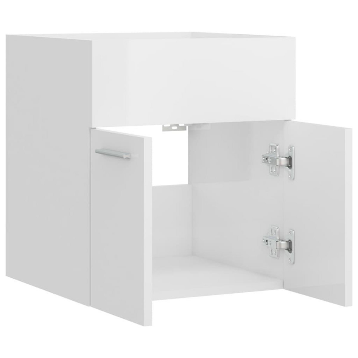 VIDAXL Armoire d'evier Blanc brillant 41x38,5x46 cm Bois d'ingenierie