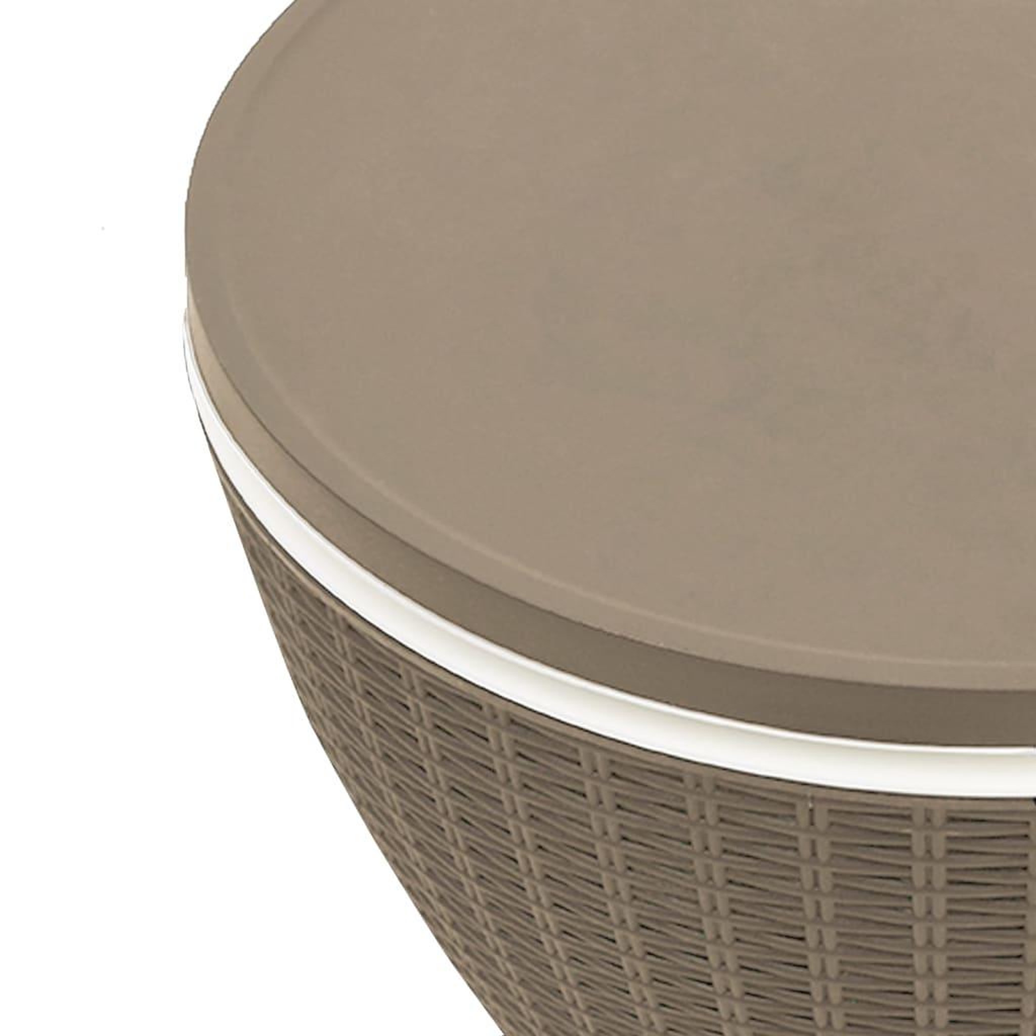 Voir la diapositive 5 : VIDAXL Table a glaciere 3 en 1 marron clair polypropylene