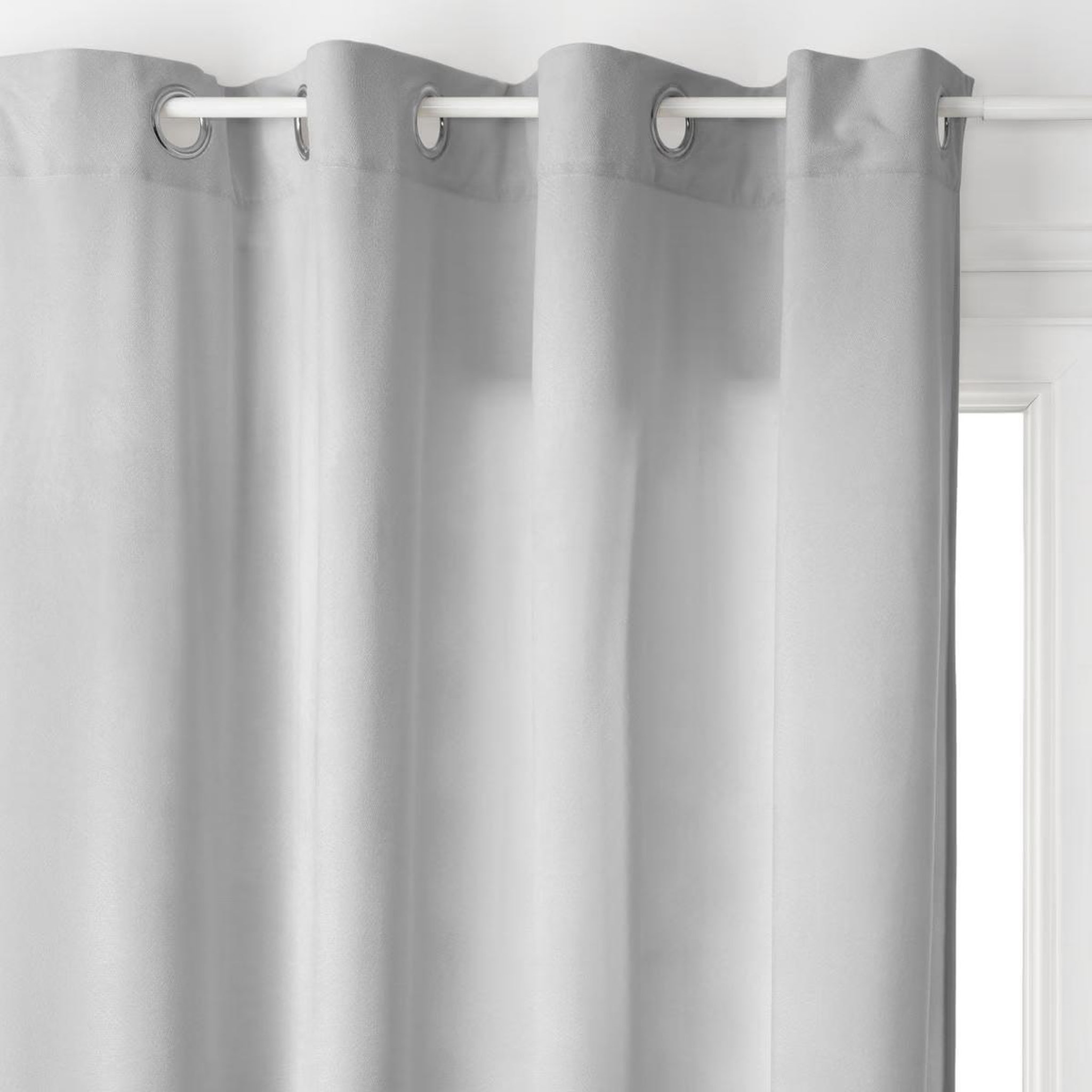 Voir la diapositive 2 : ATMOSPHERA Rideau tamisant  lilou  140x260cm gris