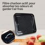 Voir la diapositive 3 : LINXOR Composteur, bac, poubelle à compost de cuisine - 3 L - Noir