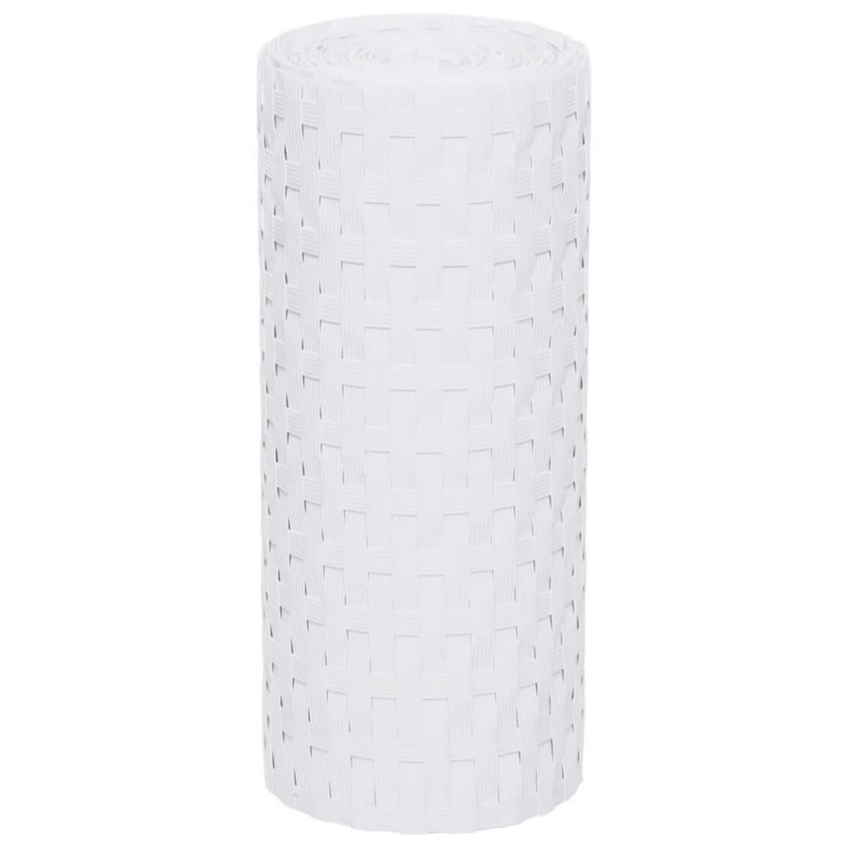 VIDAXL Paravents de balcon 5 pcs blanc 255x19 cm resine tressee