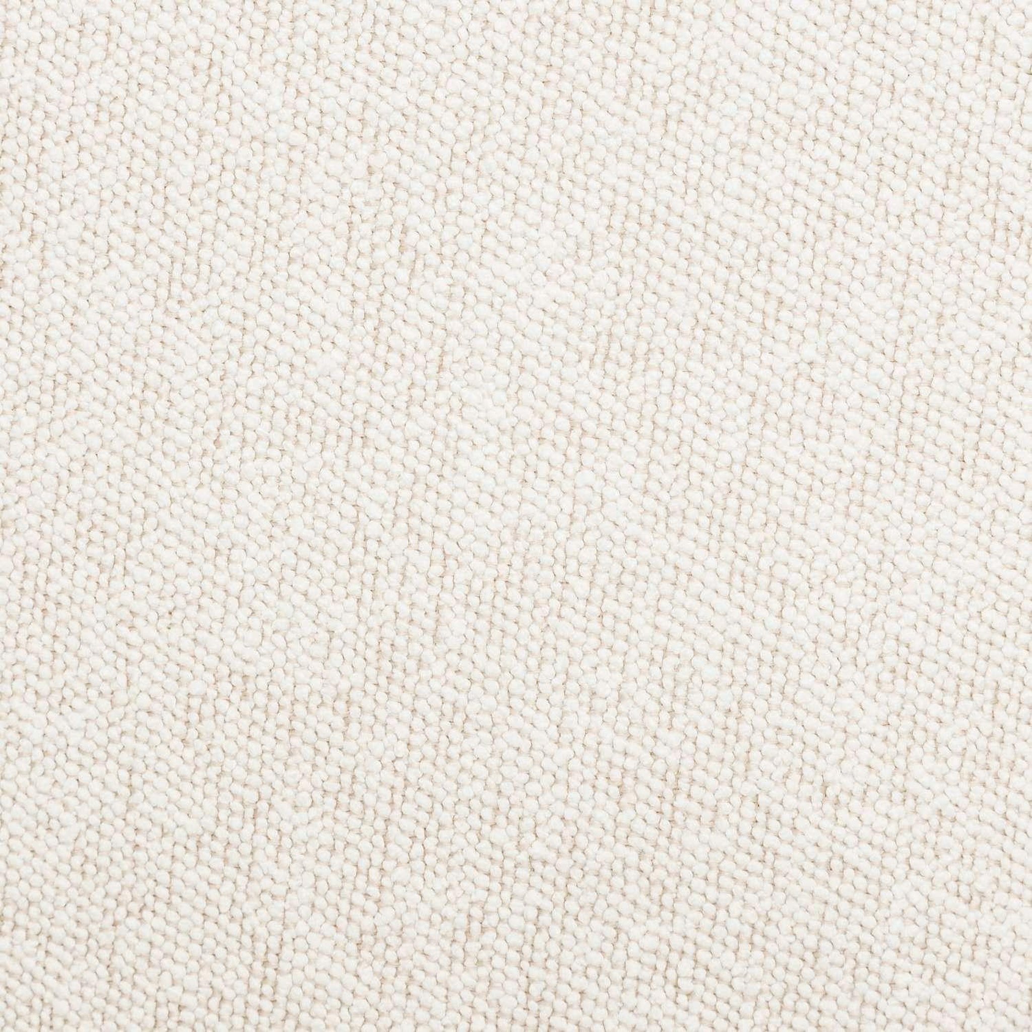 Voir la diapositive 4 : ATMOSPHERA Pouf galet en bouclette ESTRIA - Ivoire