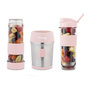 Voir la diapositive 5 : HKOENIG Mini blender - SMOO12 - 300 W - 570 mL - Rose pastel - 2 gourdes incluses