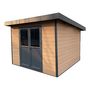 Voir la diapositive 1 : Woodlife garden Abri de jardin composite premium 28mm - 8,72m² - marron 