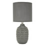 Voir la diapositive 1 : Paris Prix Lampe à Poser en Céramique  Points  30cm Gris