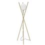 Voir la diapositive 2 : Paris Prix Lampadaire Sphère  Glamy X  155cm Blanc & Or