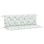 Voir la diapositive 2 : VIDAXL Coussins de banc de jardin lot de 2 motif de feuilles tissu