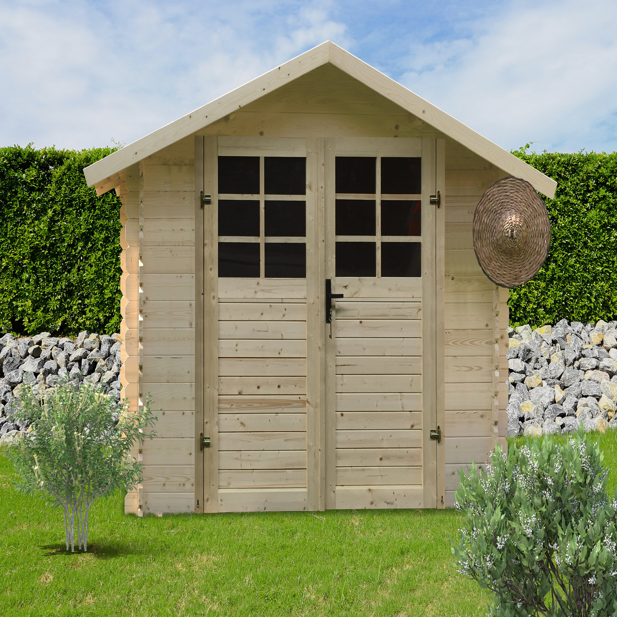 SOLID Abri chalet de jardin bois - 4.79m²