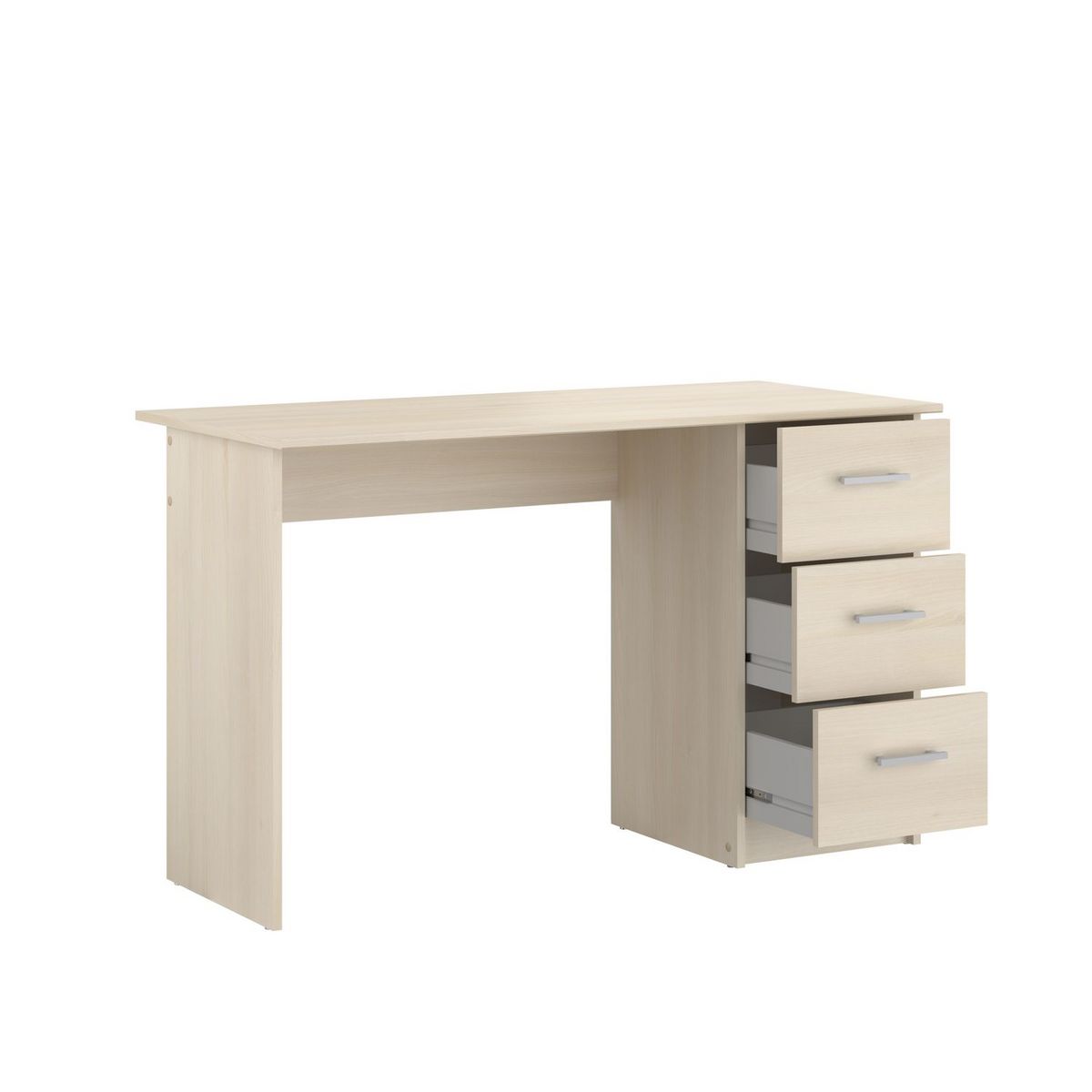 Bureau enfant droit 3 tiroirsL121 x H74 x P55cm STUDY