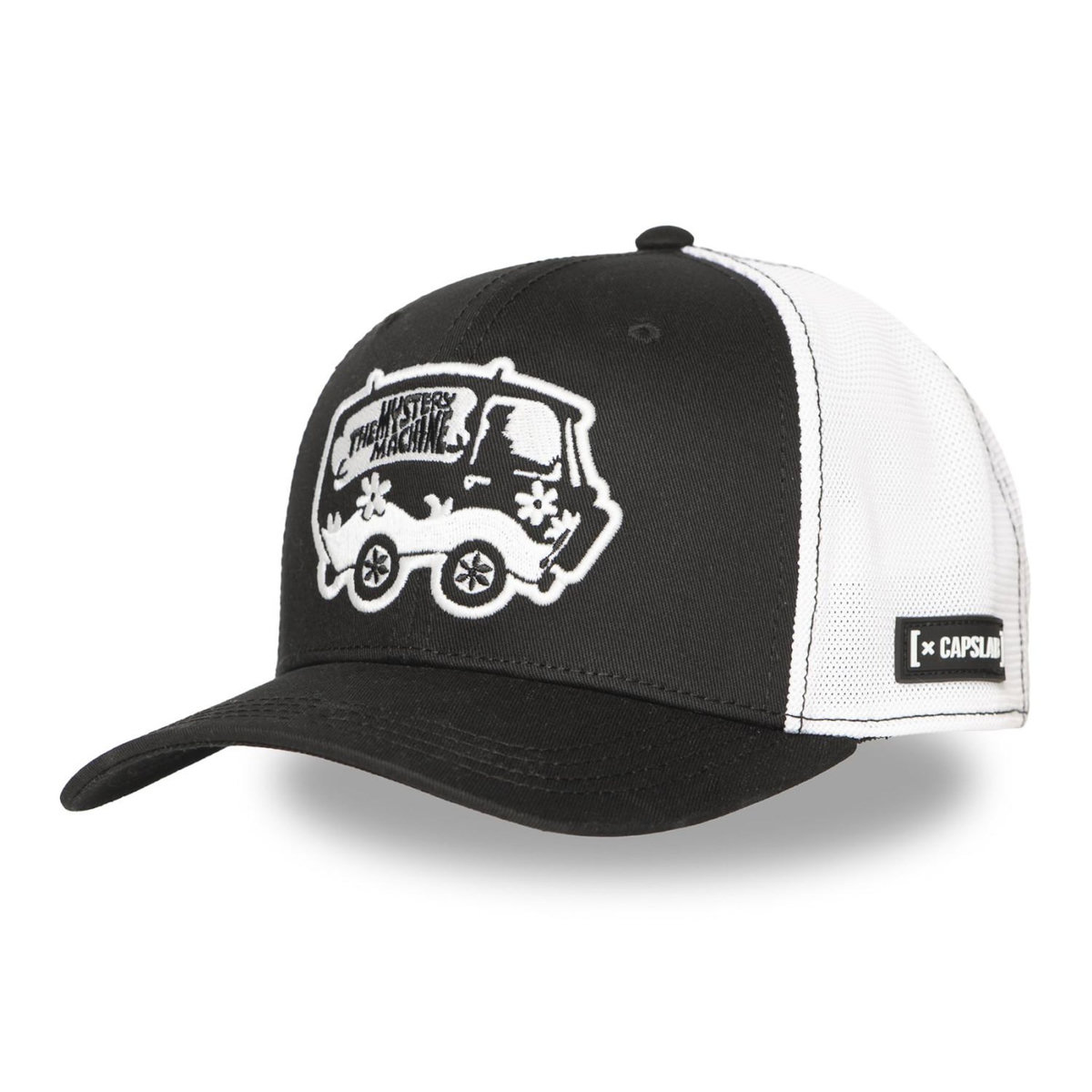 CAPSLAB Casquette trucker prenium semi curved Logo Bakugo
