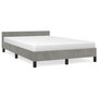 Voir la diapositive 2 : VIDAXL Cadre de lit sans matelas gris clair 120x200 cm velours