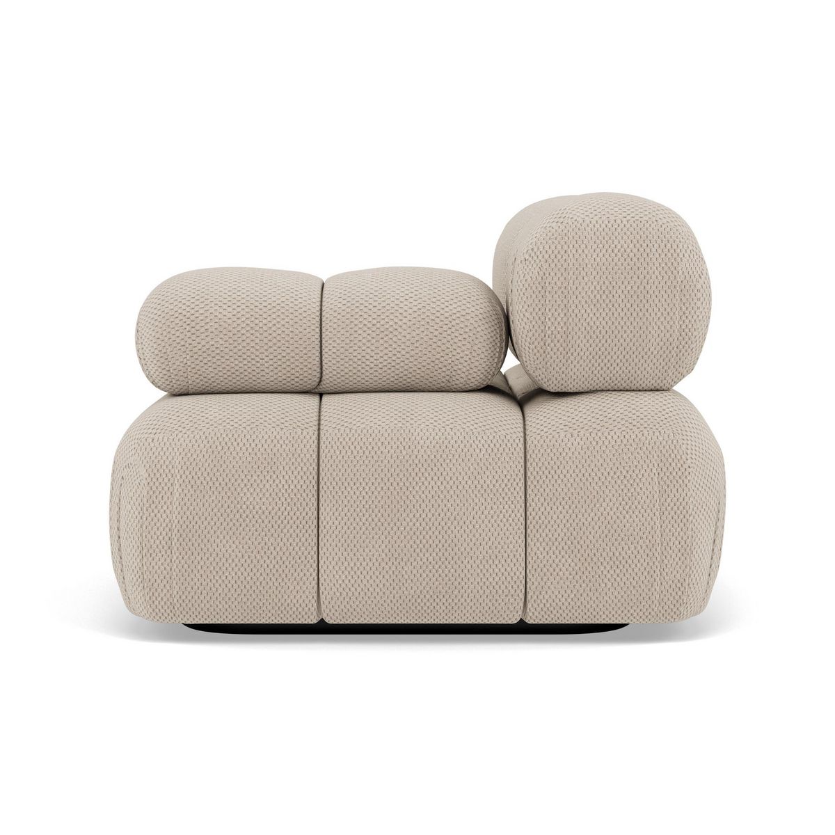 LISA DESIGN Ruby - module d'assise droit en velours texturé