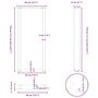 Voir la diapositive 6 : VIDAXL Pieds de table basse forme de U 2 pcs noir 40x(110-111)cm acier
