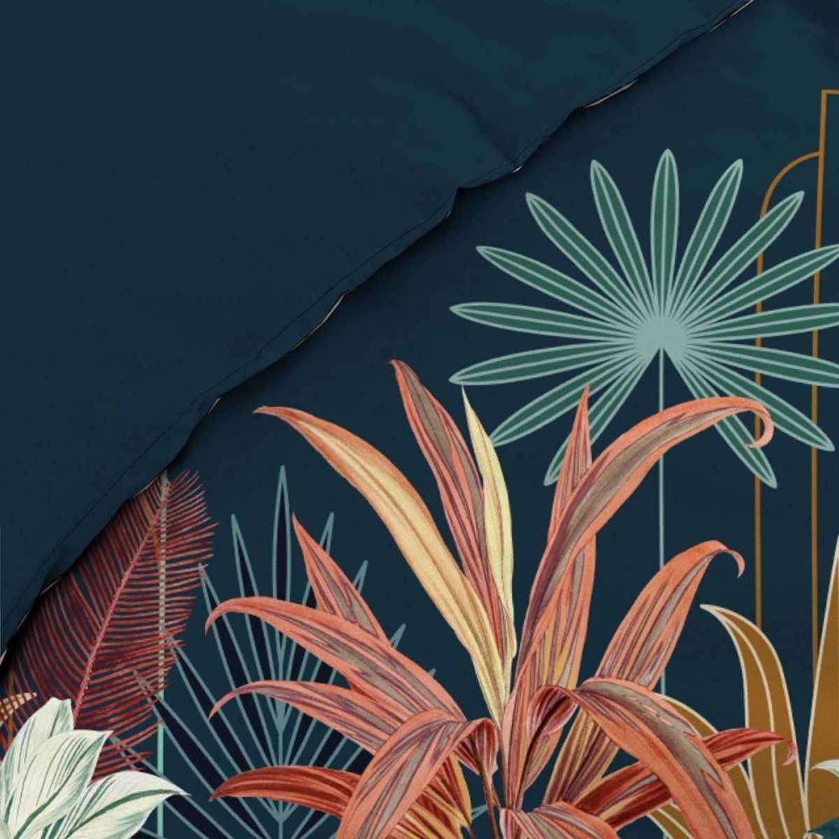 Douceur d'Intérieur Housse de couette 240x220 + 2 taies Floriana coton 57 fils