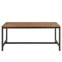 HELLIN Table à manger industrielle rectangulaire en bois et métal L180 - AGED