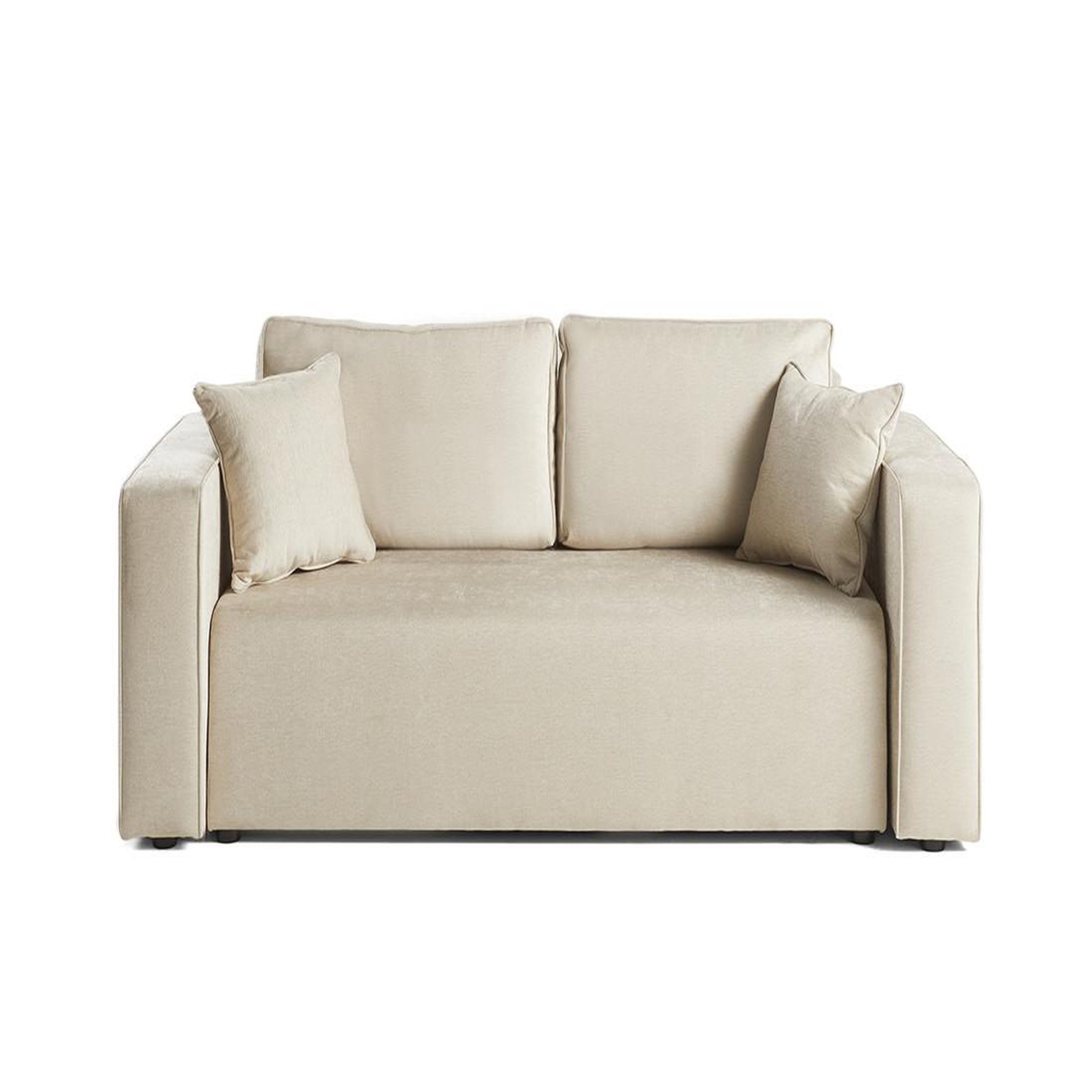 Voir la diapositive 1 : BEST MOBILIER Topaze - canapé droit 2 places - en tissu