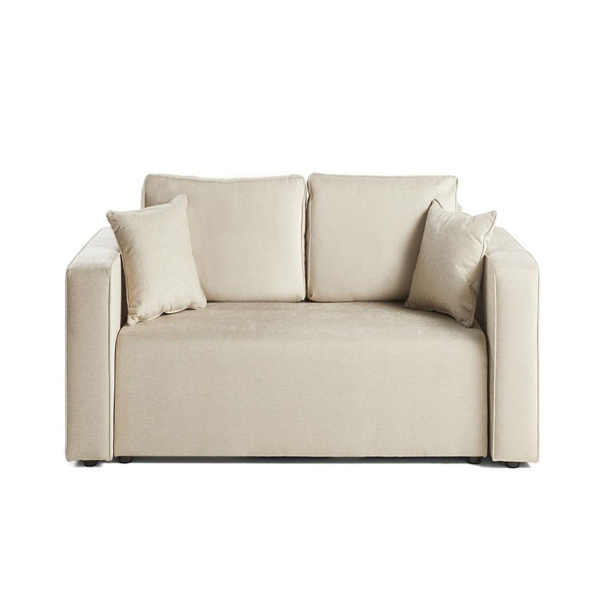 BEST MOBILIER Topaze - canapé droit 2 places - en tissu