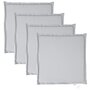 Voir la diapositive 2 : VIDAXL Coussins de siege de jardin lot de 4 gris clair 45x45x2cm carre