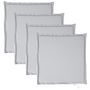 Voir la diapositive 2 : VIDAXL Coussins de siege de jardin lot de 4 gris clair 45x45x2cm carre