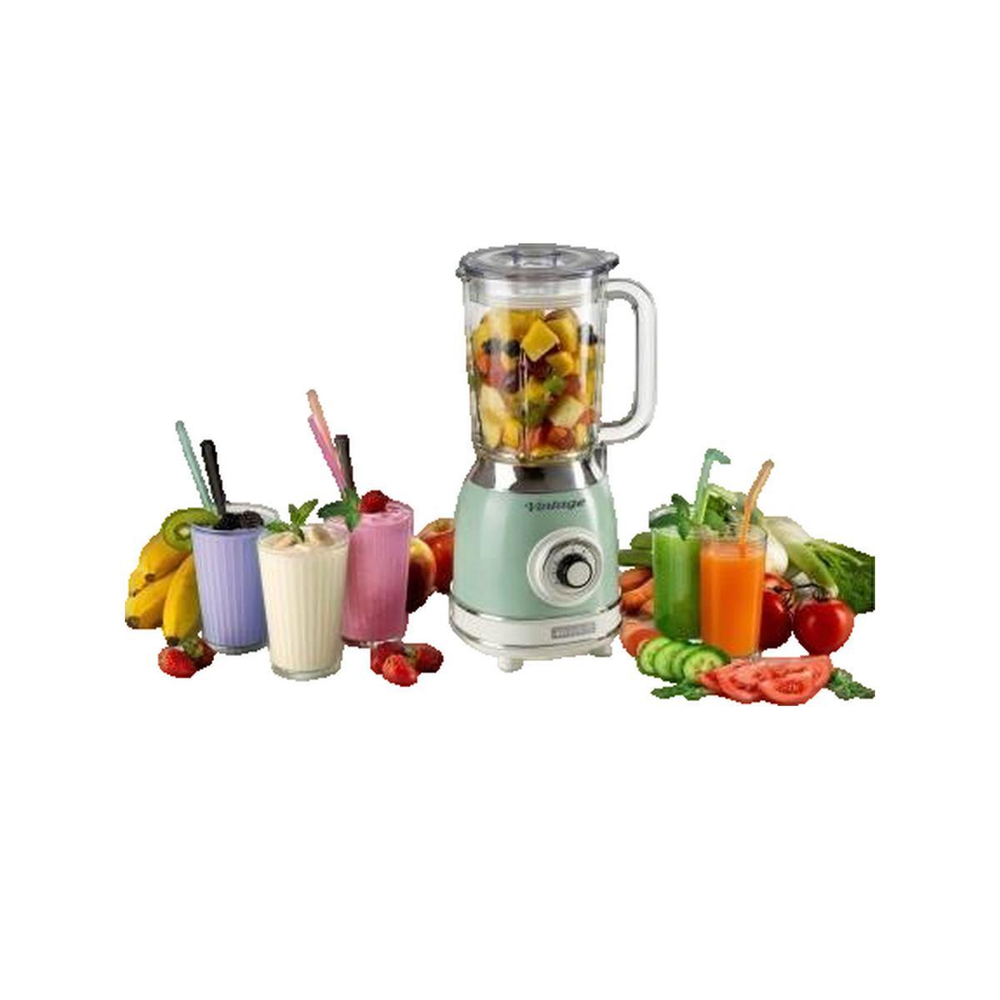 Voir la diapositive 2 : ARIETE Blender Ariete Vintage 583/04 Vert 1000W 1,5L