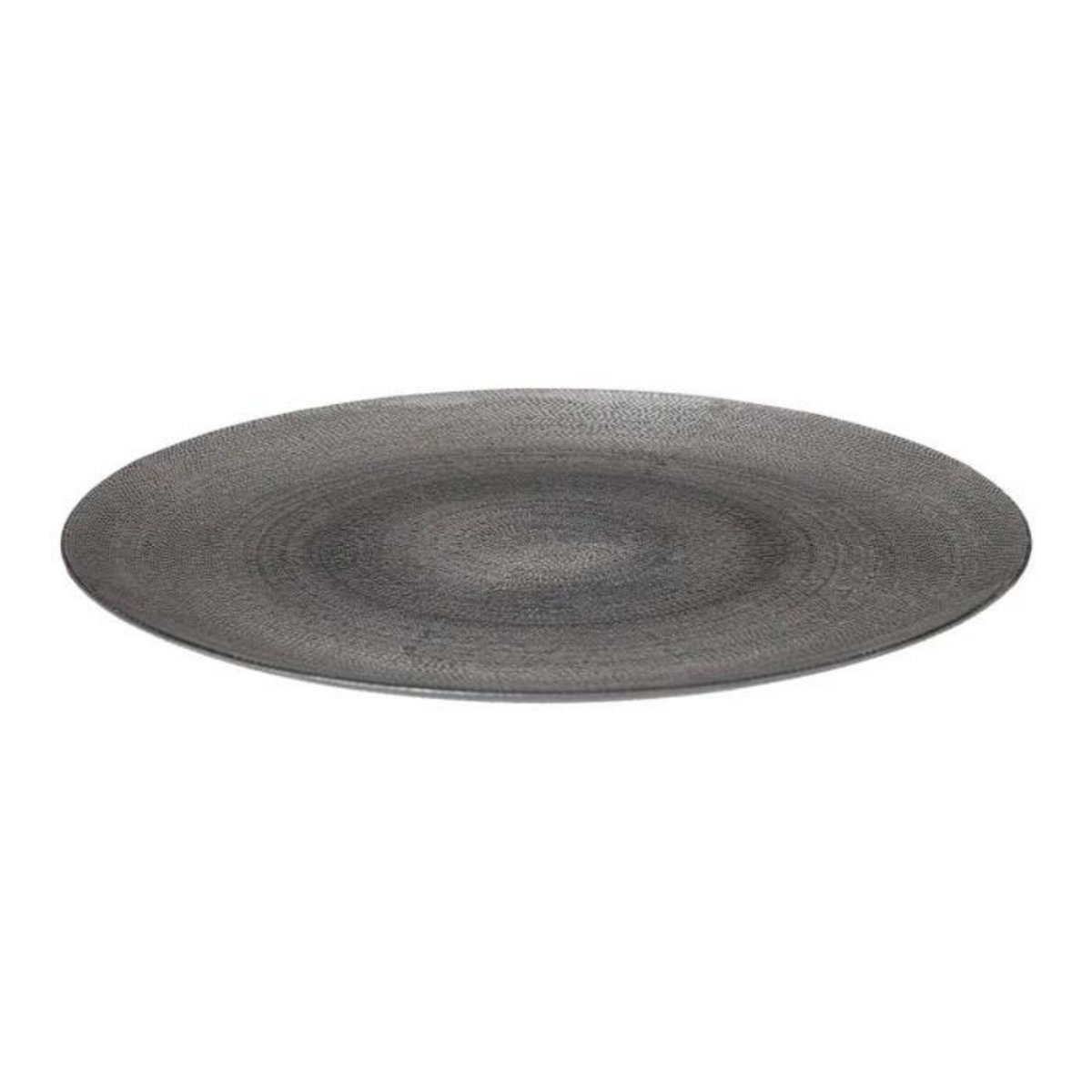 SECRET DE GOURMET Lot de 6 Assiettes de Présentation  Aurore  33cm Gris