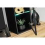 Voir la diapositive 5 : Paris Prix Ensemble Meuble TV Design  Cruz  280cm Noir & Naturel