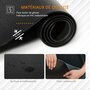 HOMCOM Tapis de protection Fitness grand confort dim. 180L x 90l x 0,6H cm PVC noir