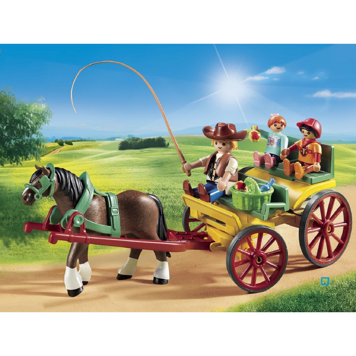 PLAYMOBIL 6932 - Country - Calèche avec attelage 