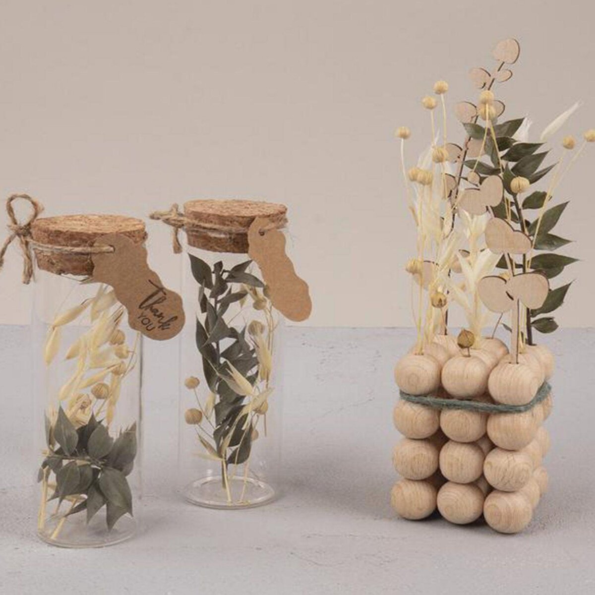 Rayher Bouquet de fleurs séchées noires et beiges