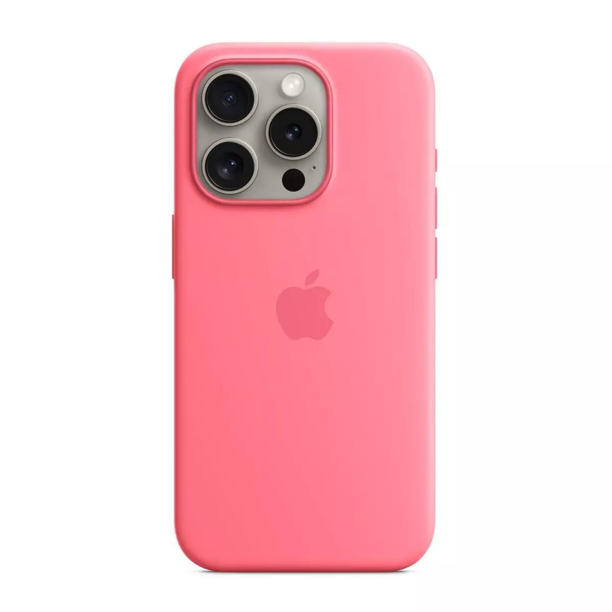 APPLE Coque Iphone 15 Pro MagSafe silicone Rose