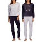 OZABI Pyjama COTON MELISSA BROWN. Coloris disponibles : Gris, Bleu