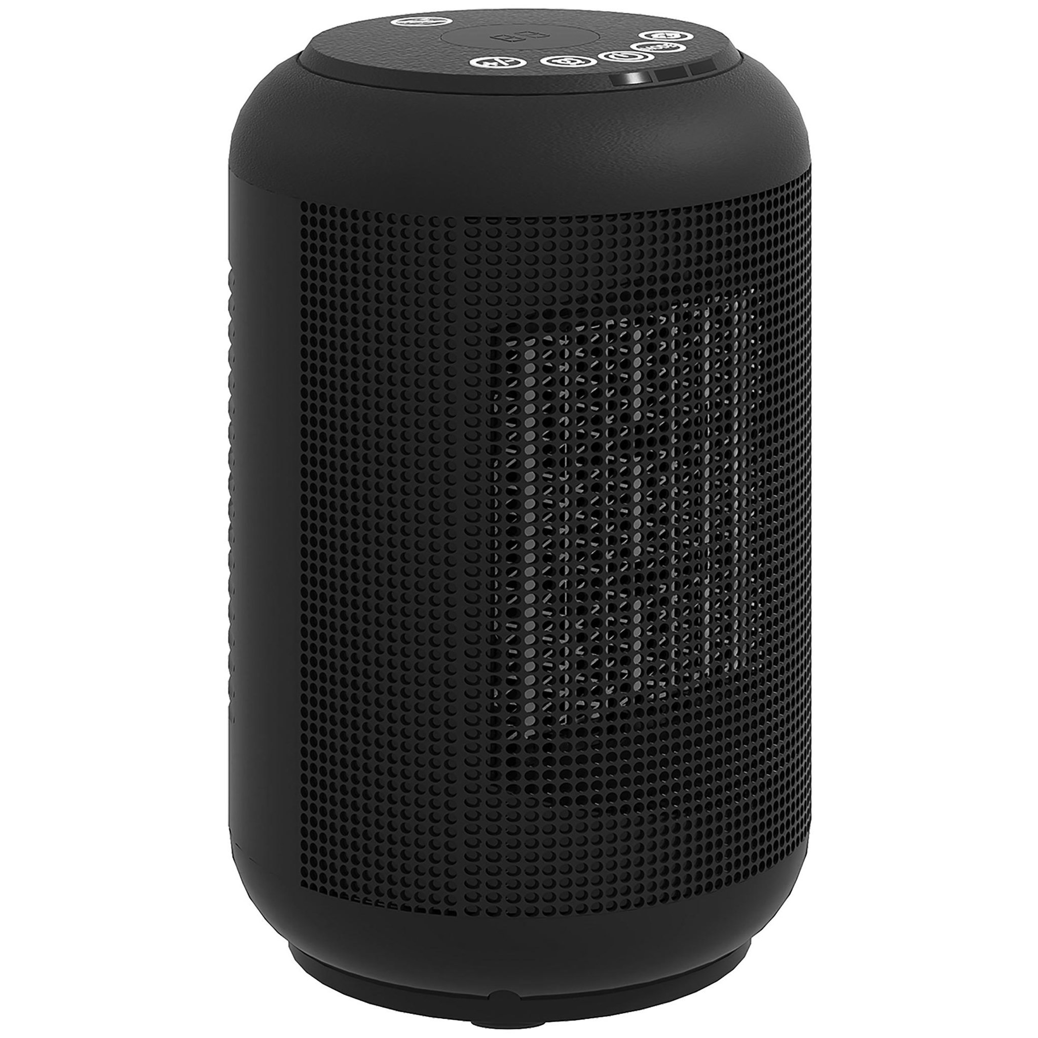 HOMCOM Chauffage d'appoint compact céramique PTC soufflant oscillant réglable 1500W noir