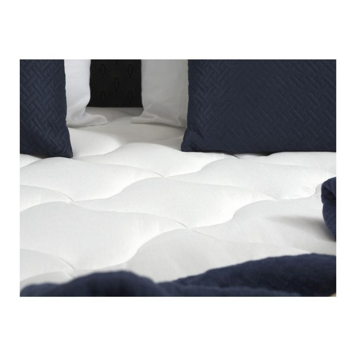 IDLITERIE Ensemble matelas 100% latex 3 zones et sommier Essentiel - qualité française