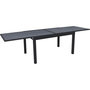 Voir la diapositive 3 : Habitat et Jardin Table de jardin en aluminium extensible  Lagos  - 140/280 x 90 x 76 cm - Noir