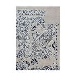 Paris Prix Tapis Imprimé Rétro  River  Gris & Noir. Coloris disponibles : Gris