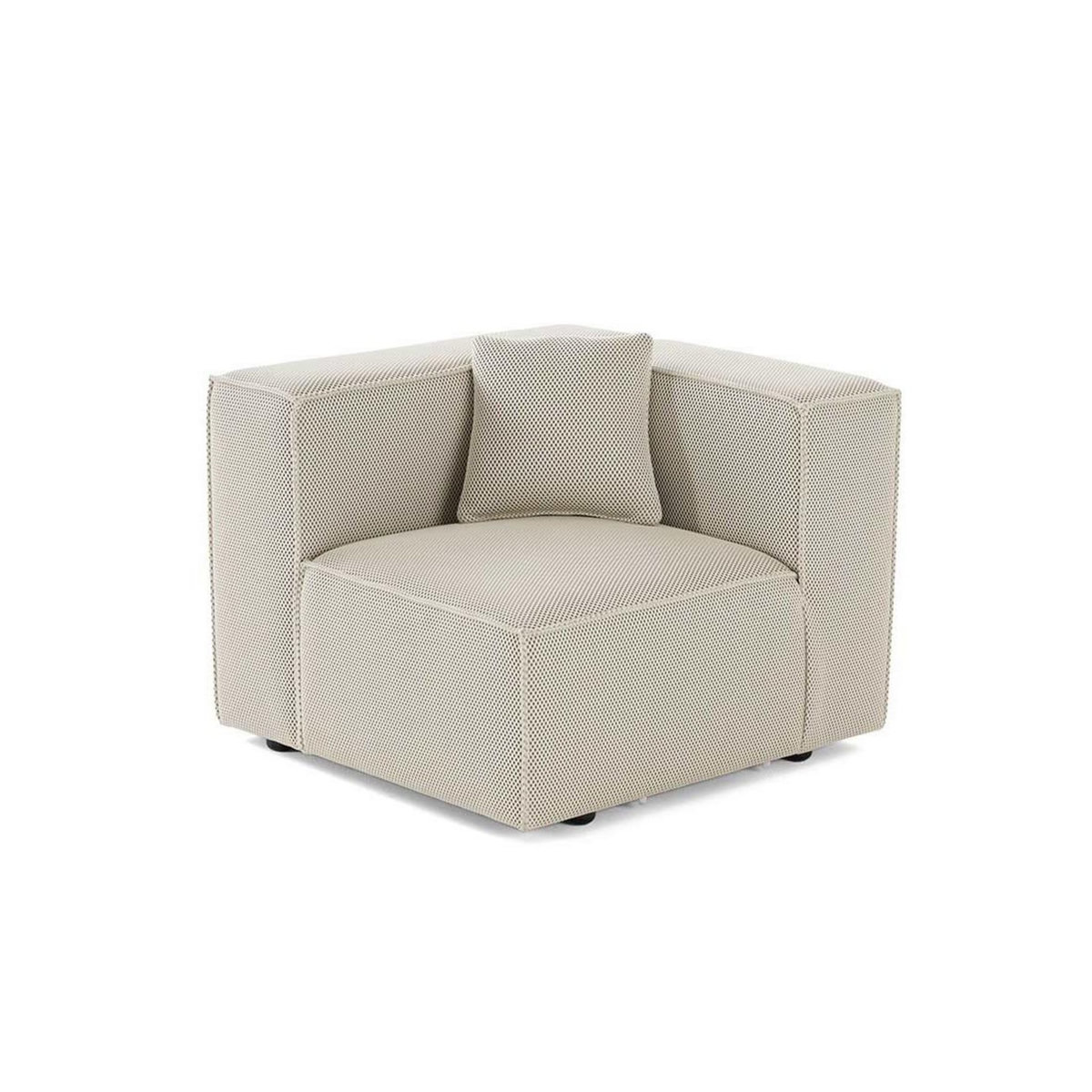 LISA DESIGN Arty - module d'assise gauche - en tissu mailles 3d