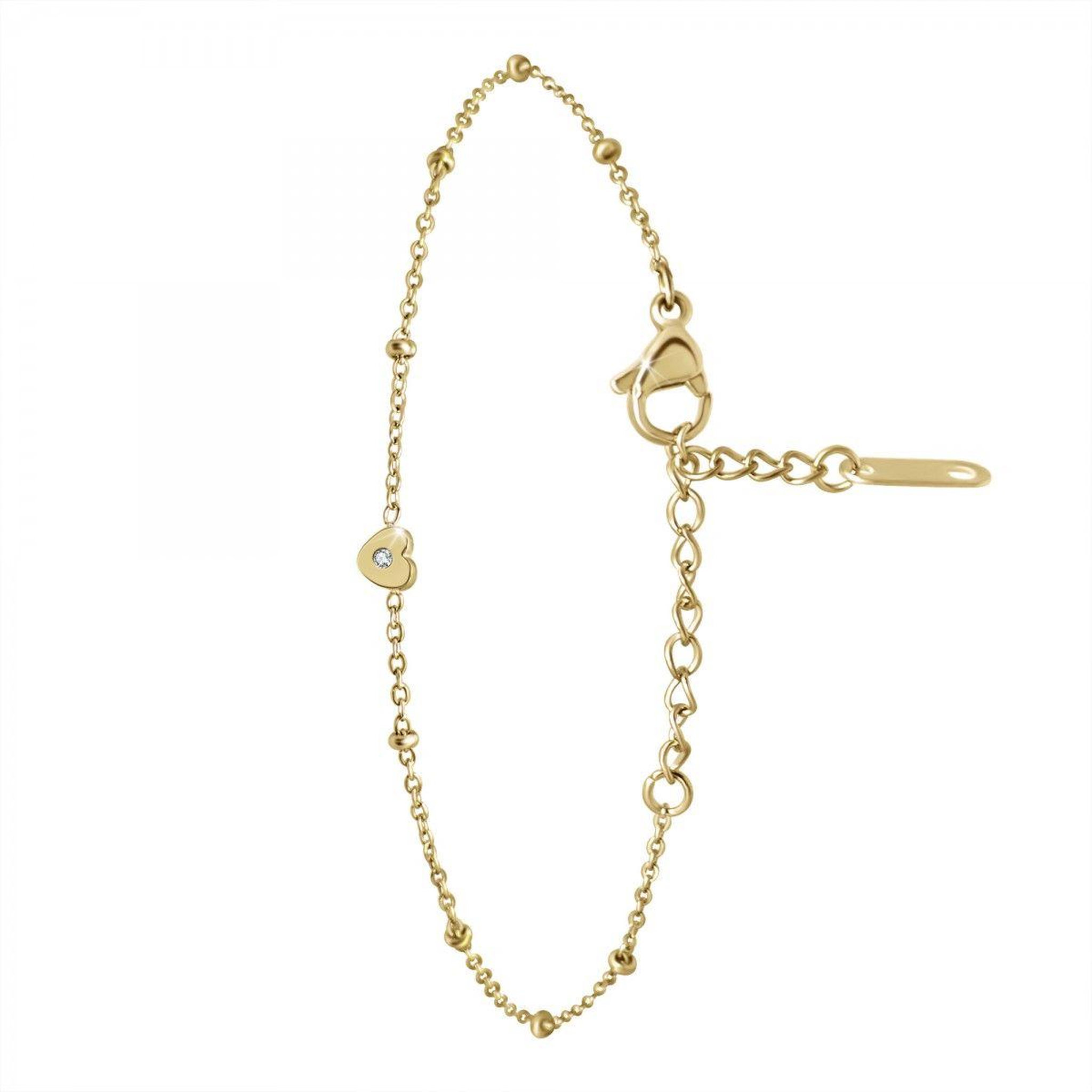 SC BOHEME Bracelet cœur par SC Bohème orné d'un véritable diamant blanc