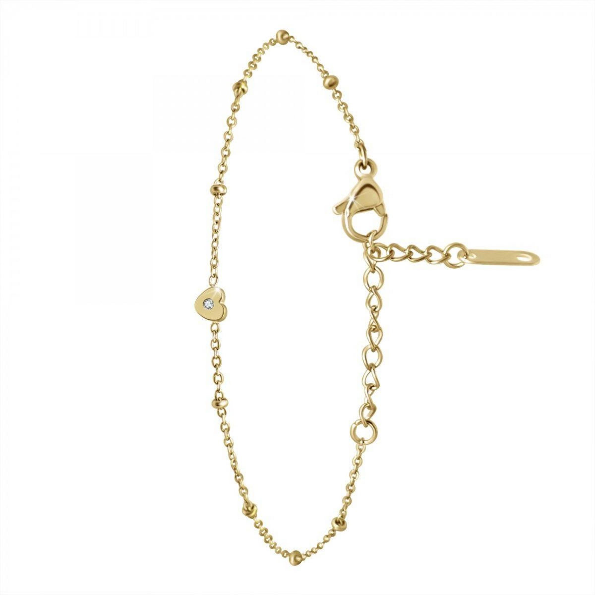 SC BOHEME Bracelet cœur par SC Bohème orné d'un véritable diamant blanc