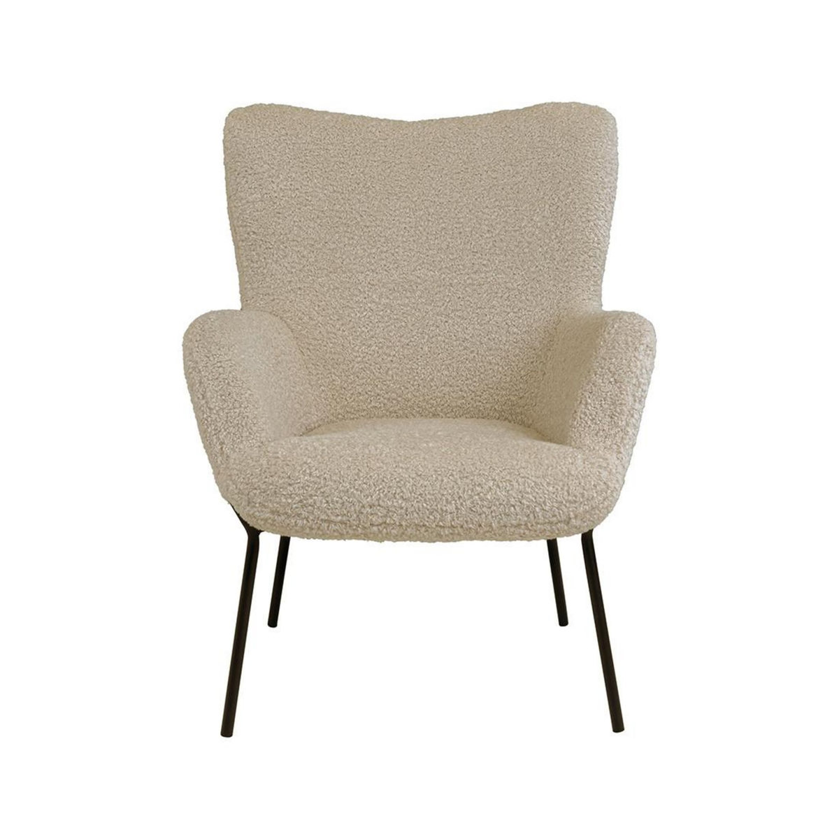 LISA DESIGN Emilio - fauteuil - en tissu bouclette