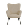 Voir la diapositive 2 : LISA DESIGN Emilio - fauteuil - en tissu bouclette
