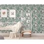 Voir la diapositive 3 : DUTCH WALLCOVERINGS DUTCH WALLCOVERINGS Papier peint Eden Gris et vert clair