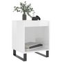 Voir la diapositive 3 : VIDAXL Tables de chevet 2 pcs blanc brillant 40x35x50 cm