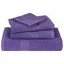 Voir la diapositive 4 : VIDAXL Serviettes de sauna 4 pcs violet 80x200 cm 360 g m² 100% coton