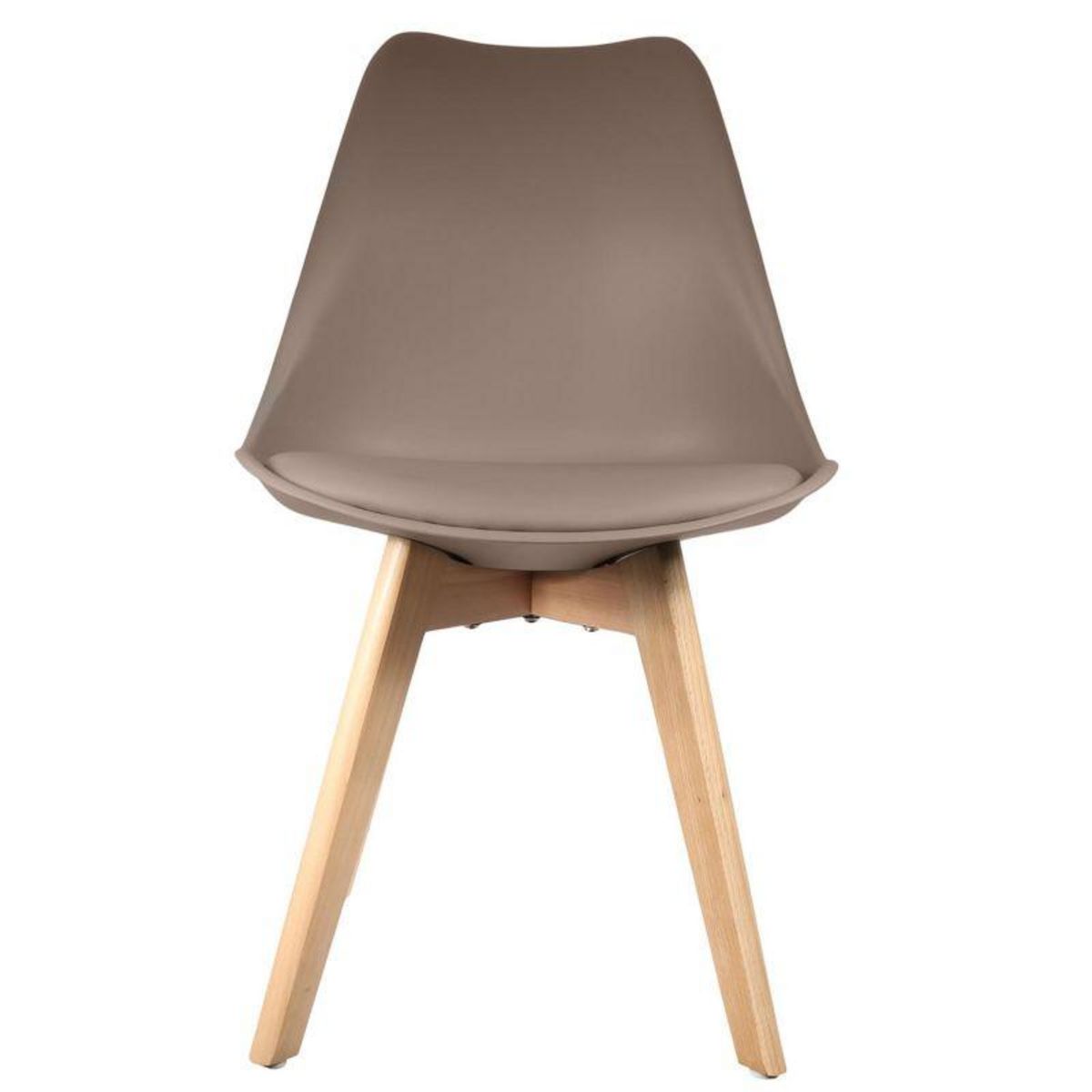 Paris Prix Lot de 4 Chaises Scandinave  Coquil  81cm Taupe